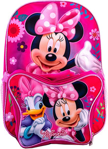 Minnie Mouse Backpack with Removable Lunch Box, Cute Butterfly Minnie & Daisy Lunch Bag