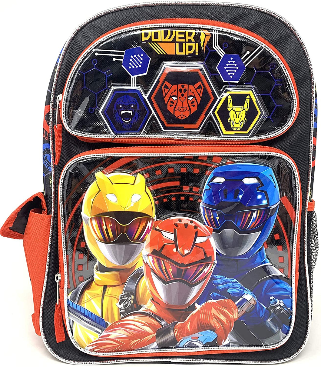 Saban's Power Rangers 16 inch Backpack with Side Pockets - Power Up!